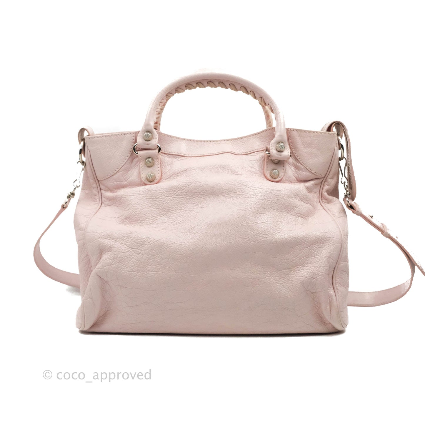 Balenciaga Velo Bag Pale Pink Silver Hardware