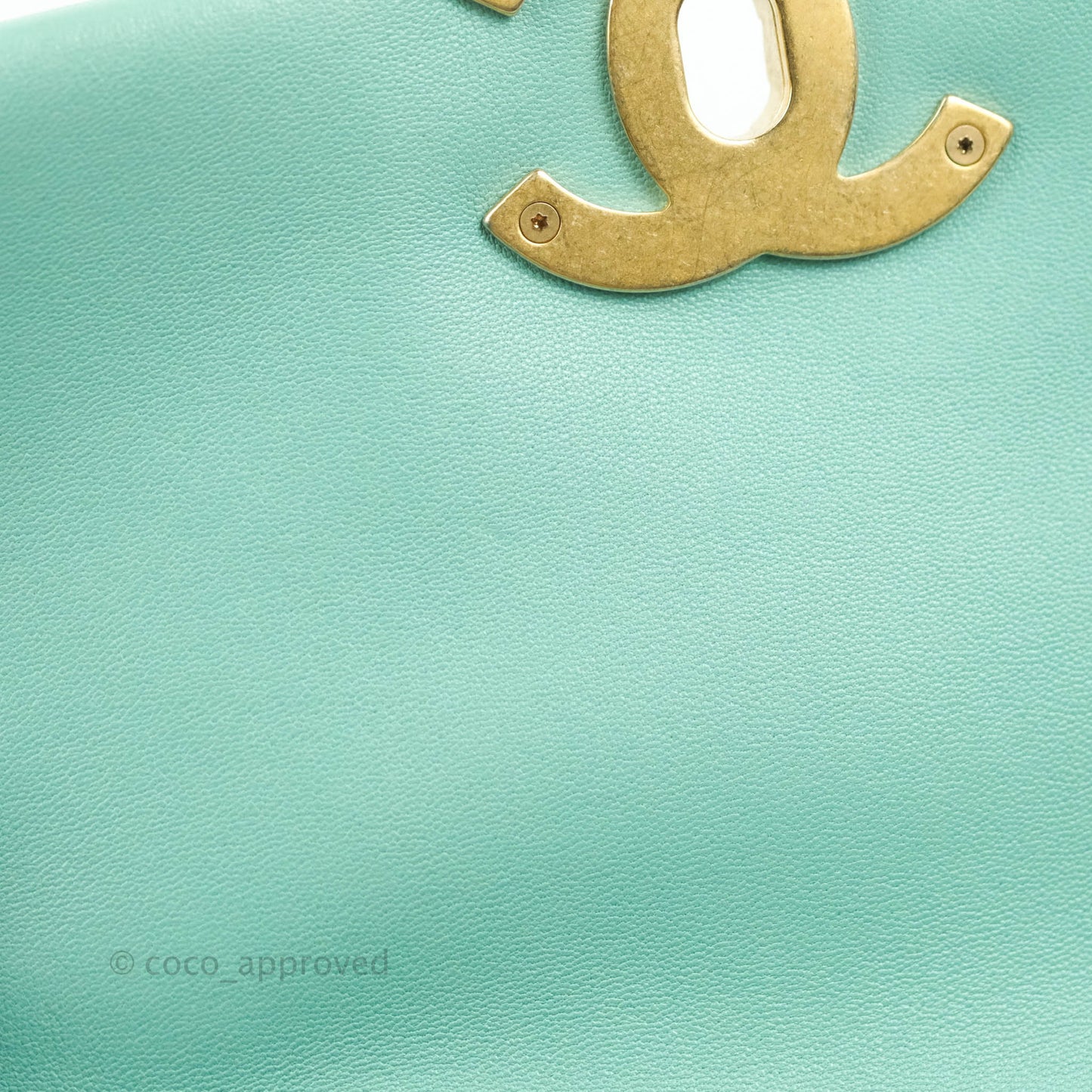 Chanel 19 Small Tiffany Blue Mixed Hardware