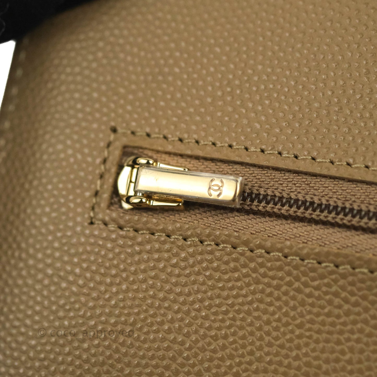 Chanel Quilted Classic WOC Dark Beige Caviar Gold Hardware