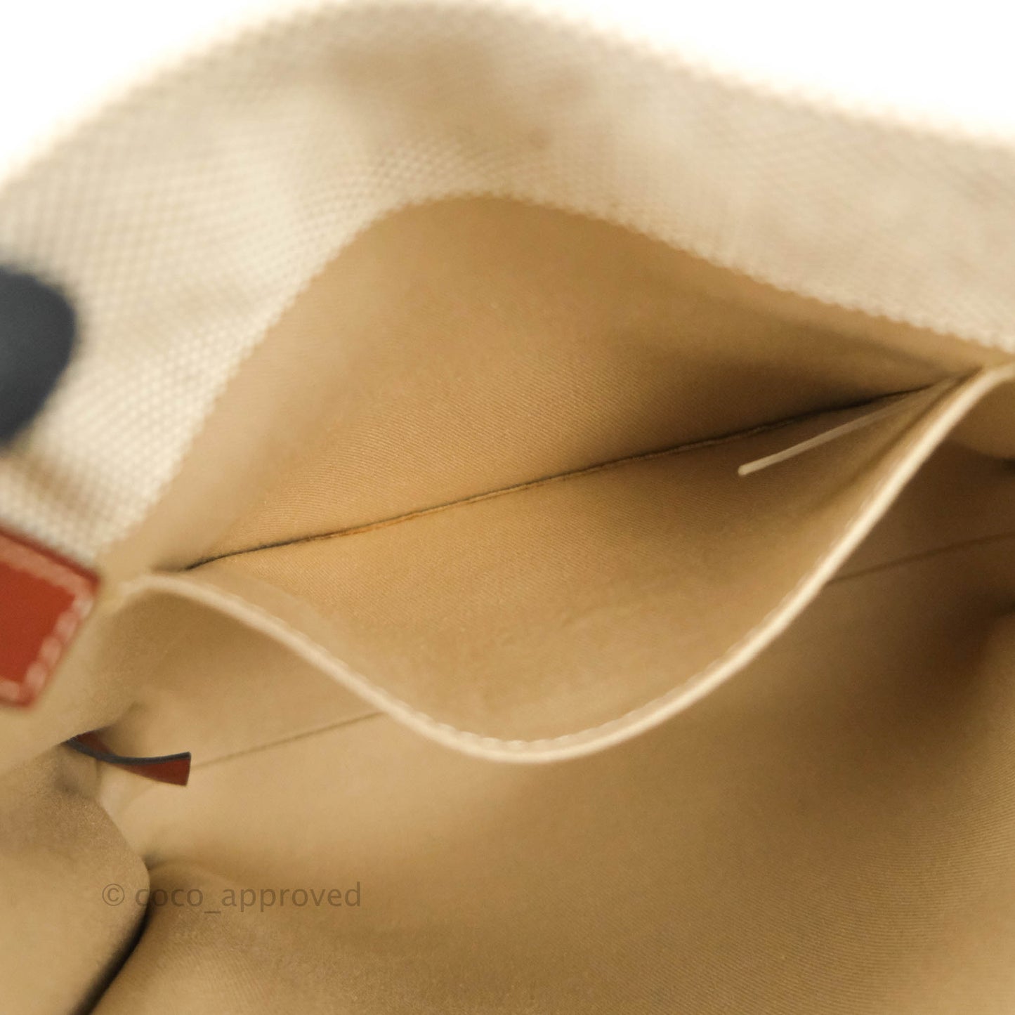 Chloe Small Woody Tote Bag Cotton Canvas & Brown Calfskin with Woody Ribbon