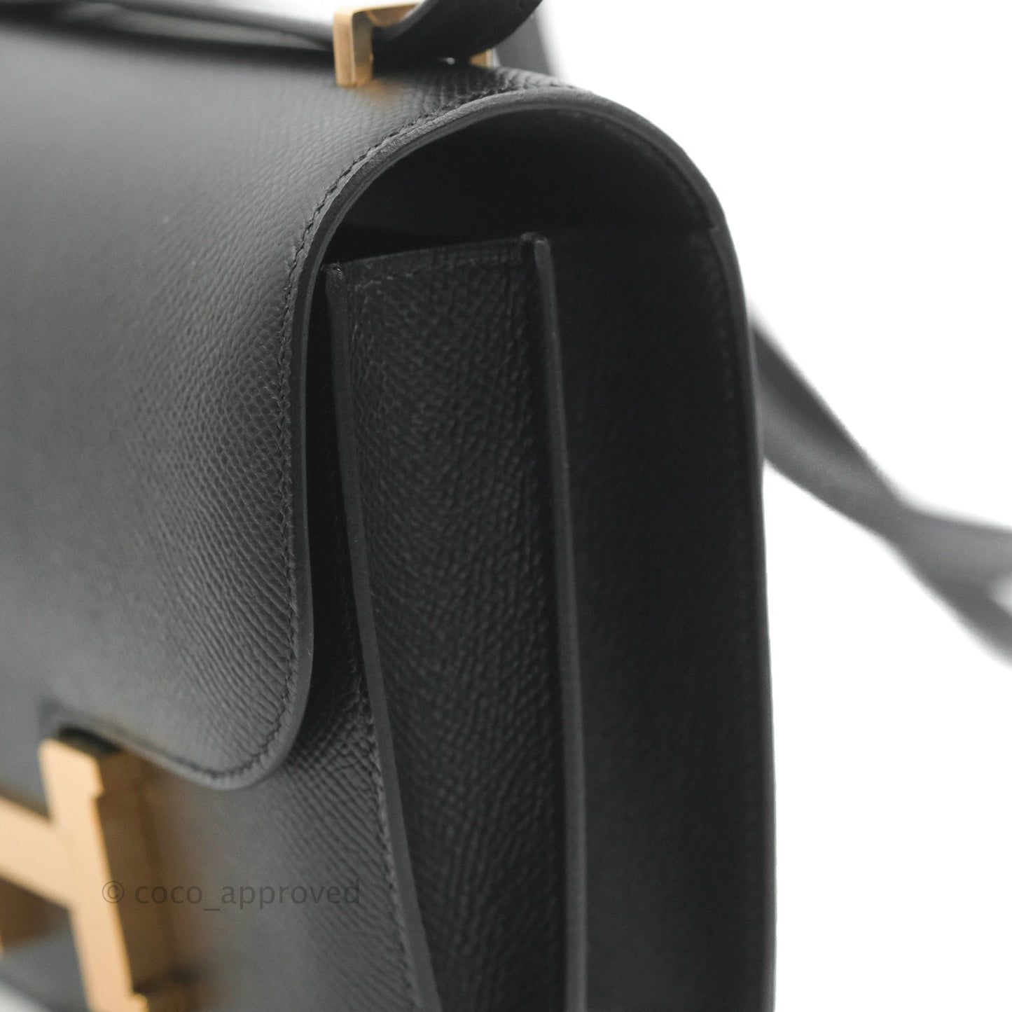 Hermès Constance Mini 18cm Black Epsom Rose Gold Hardware