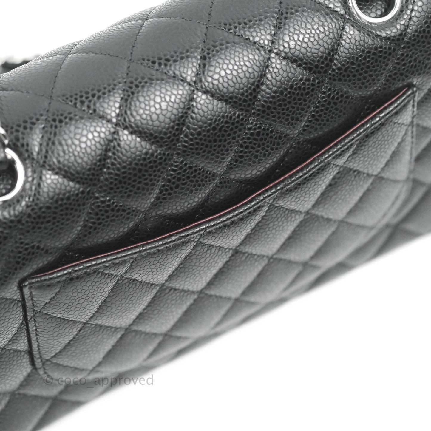 Chanel Small Classic Quilted Flap Black Caviar Silver Hardware