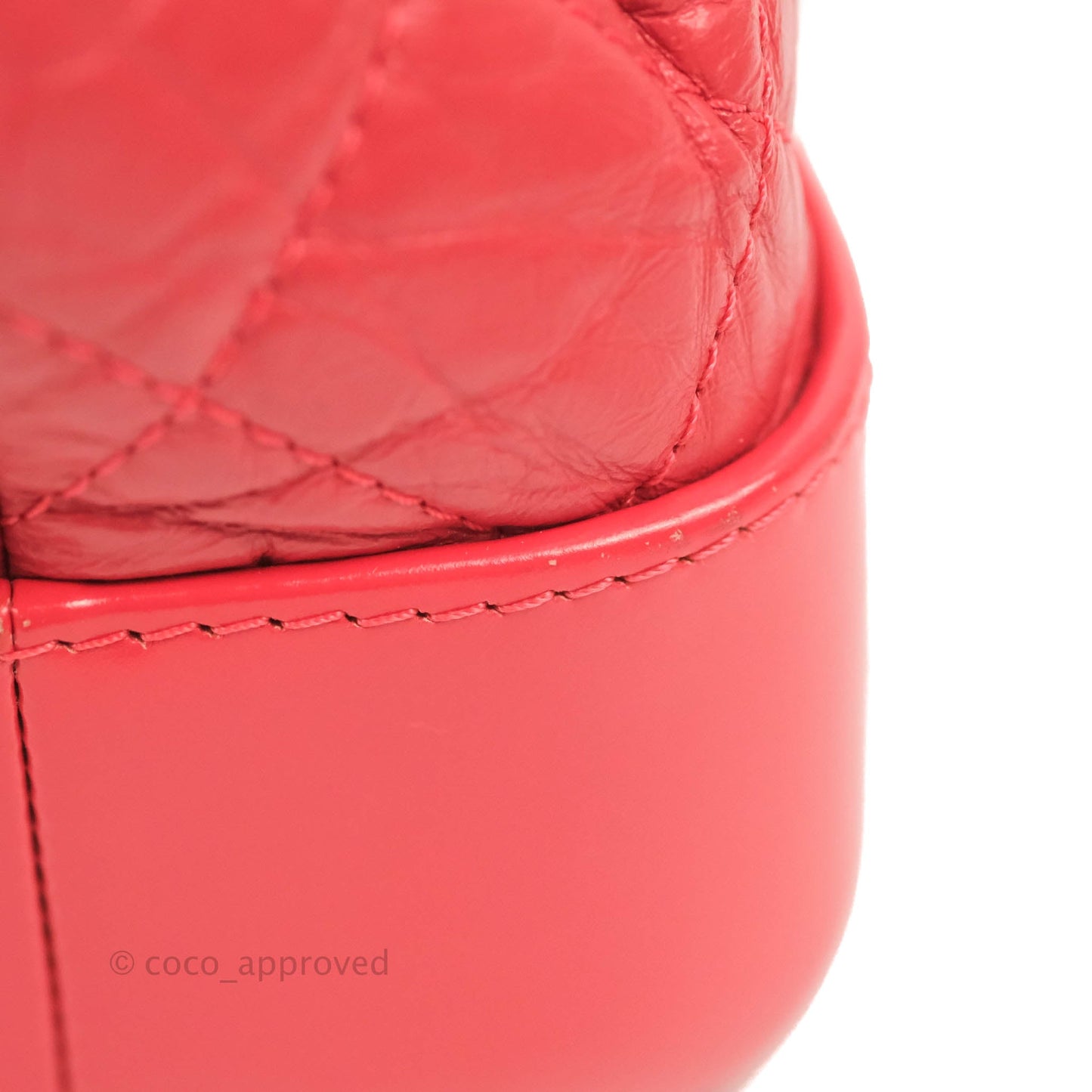 Chanel Small Gabrielle Backpack Dark Pink Aged Calfskin