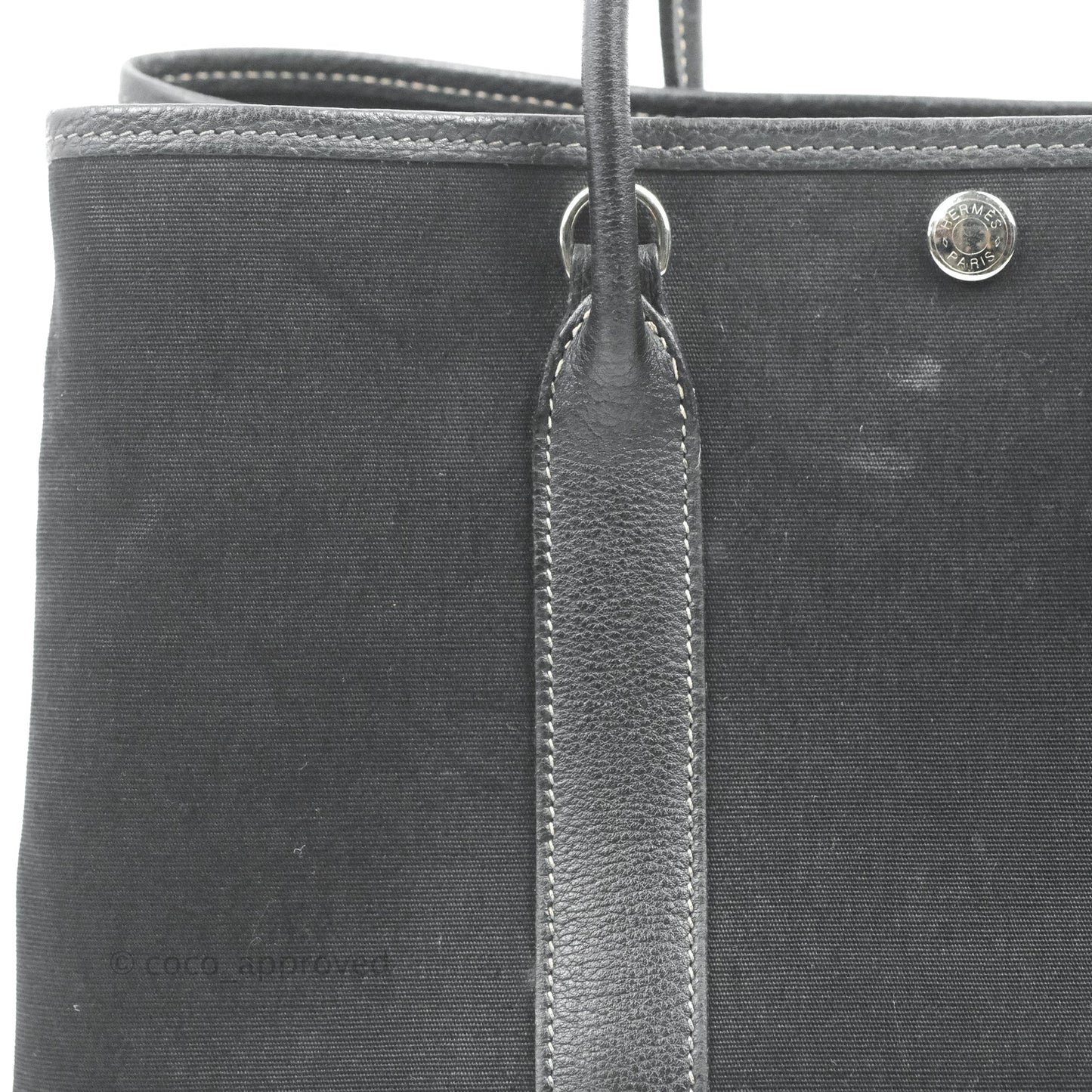 Hermès Garden Party 30 Canvas Black
