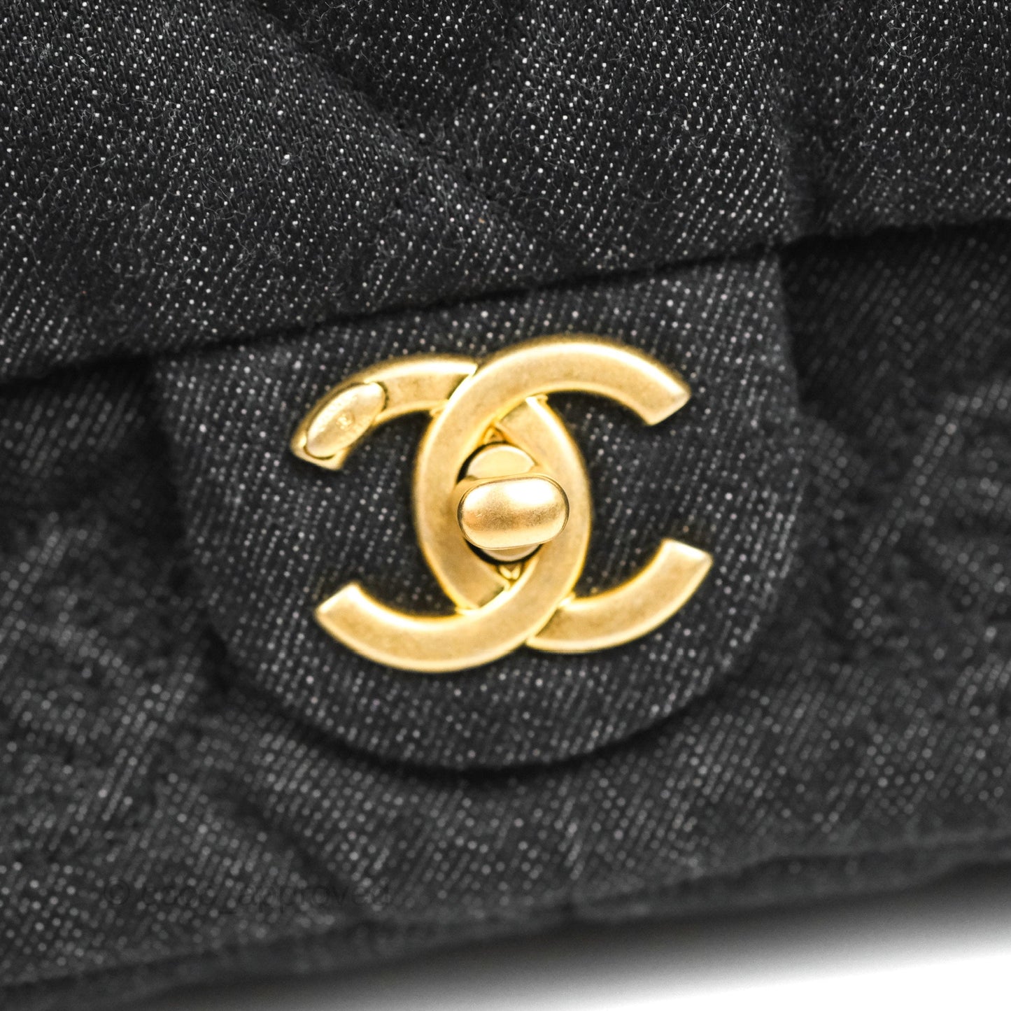 Chanel Medium Funky Town Flap Denim Aged Gold Hardware 22S
