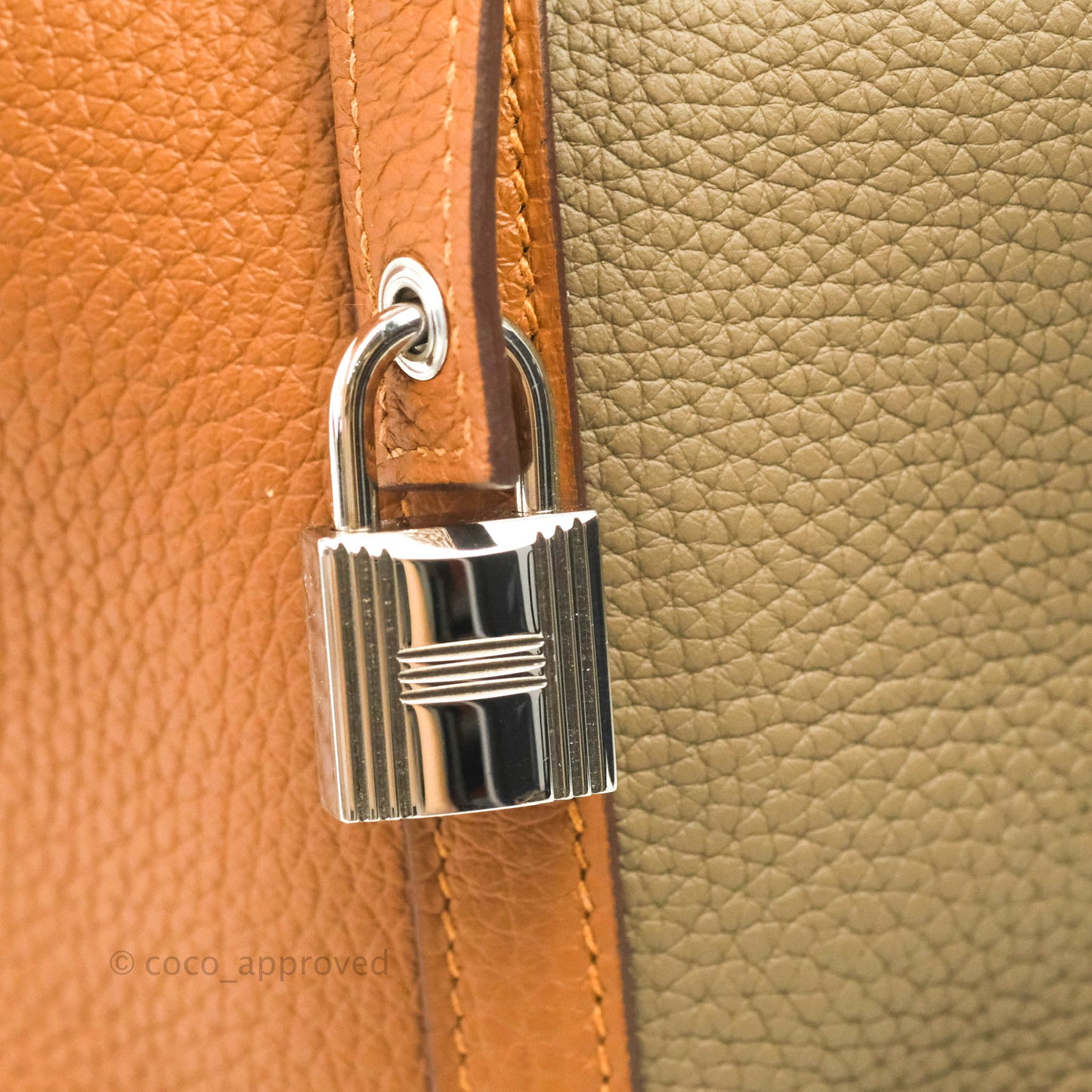 Hermès Picotin Lock 18 Trio Colour Gold/Etoupe/Nata Silver Hardware