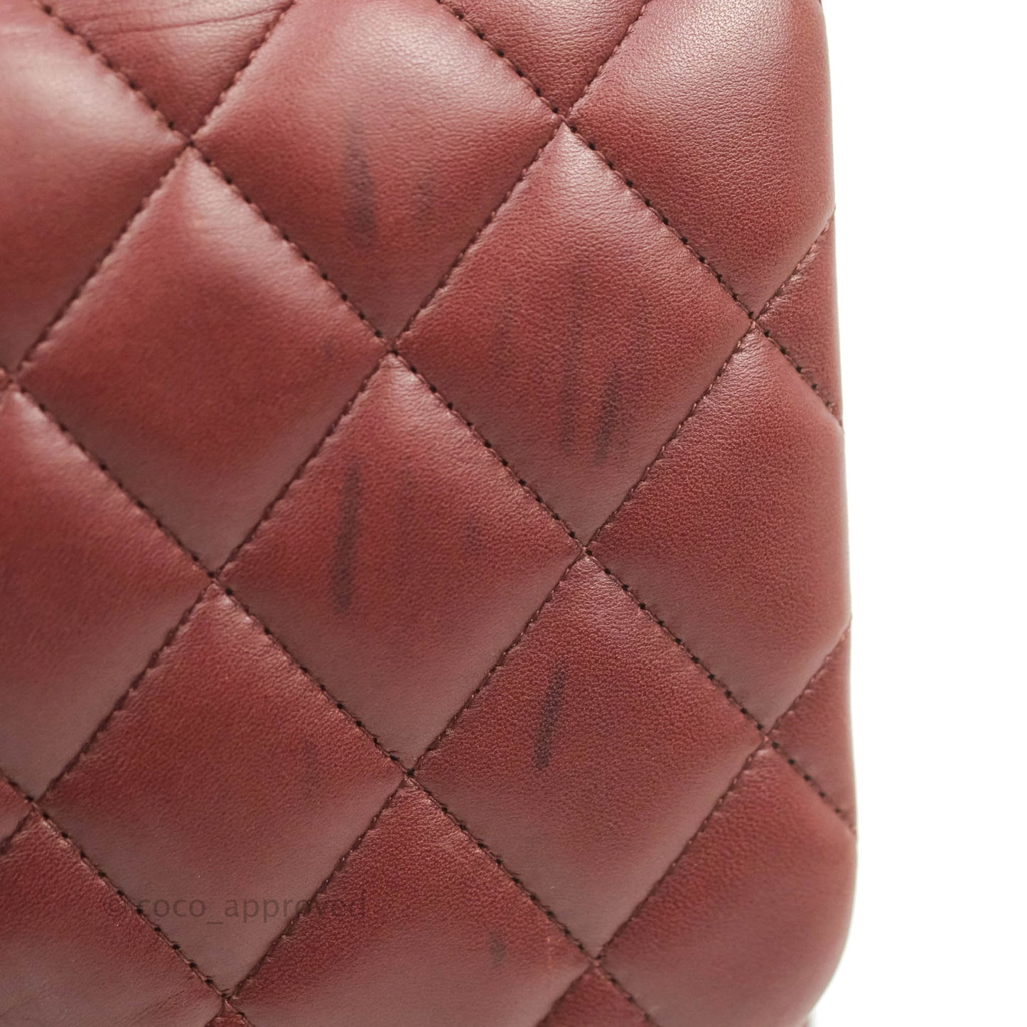 Chanel Jumbo Double Flap Burgundy Lambskin Gold Hardware