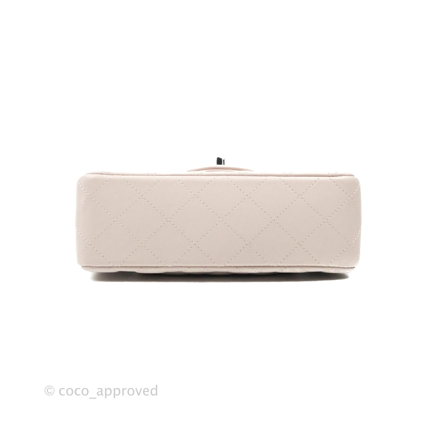 Chanel Quilted Mini Rectangular Light Lilac Lambskin Silver Hardware