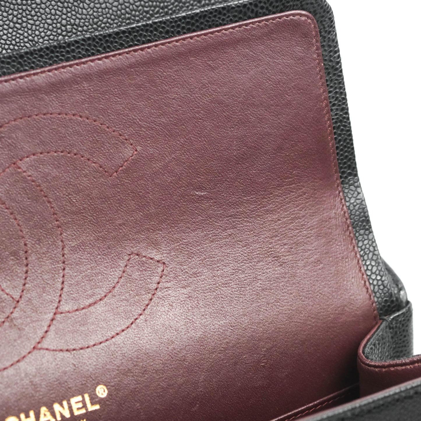 Chanel Jumbo Double Flap Black Caviar Gold Hardware⁣⁣