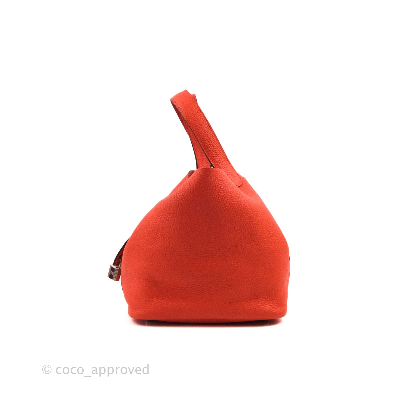 Hermès Picotin 22 Orange Clemence Palladium Hardware