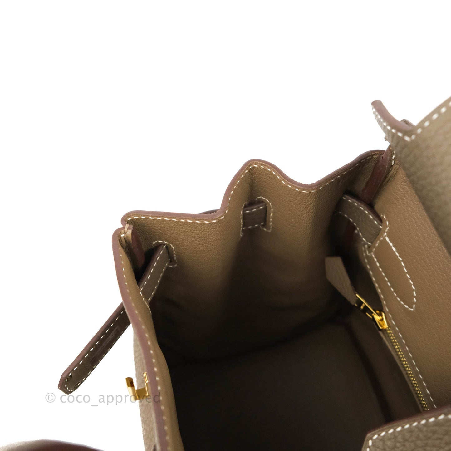 Hermès Birkin 30 Taurillon Clemence 18 Etoupe Gold Hardware