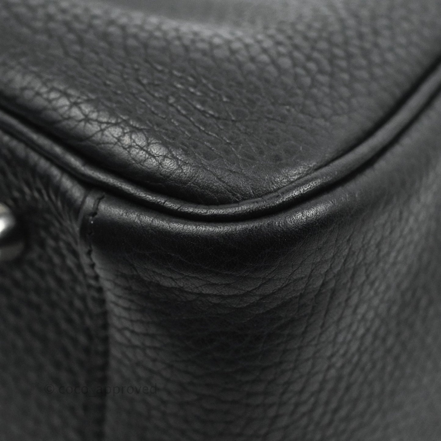 Hermès Lindy 30 Black Clemence Palladium Hardware