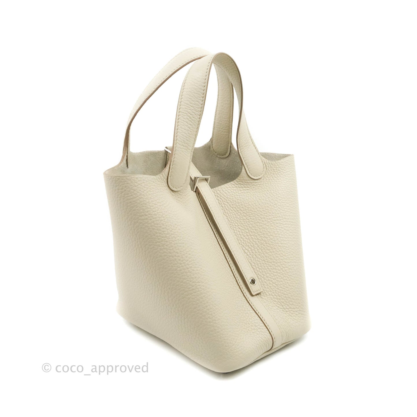Hermès Picotin Lock 18 PM Beton 8L Clemence Palladium Hardware