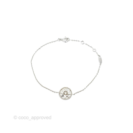 Dior Rose Des Vents Bracelet Diamonds/Mother of Pearl White Gold