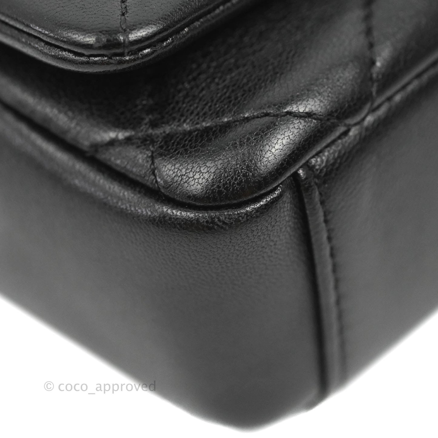Chanel Entwined Chain Bag Black Lambskin Aged Gold Hardware