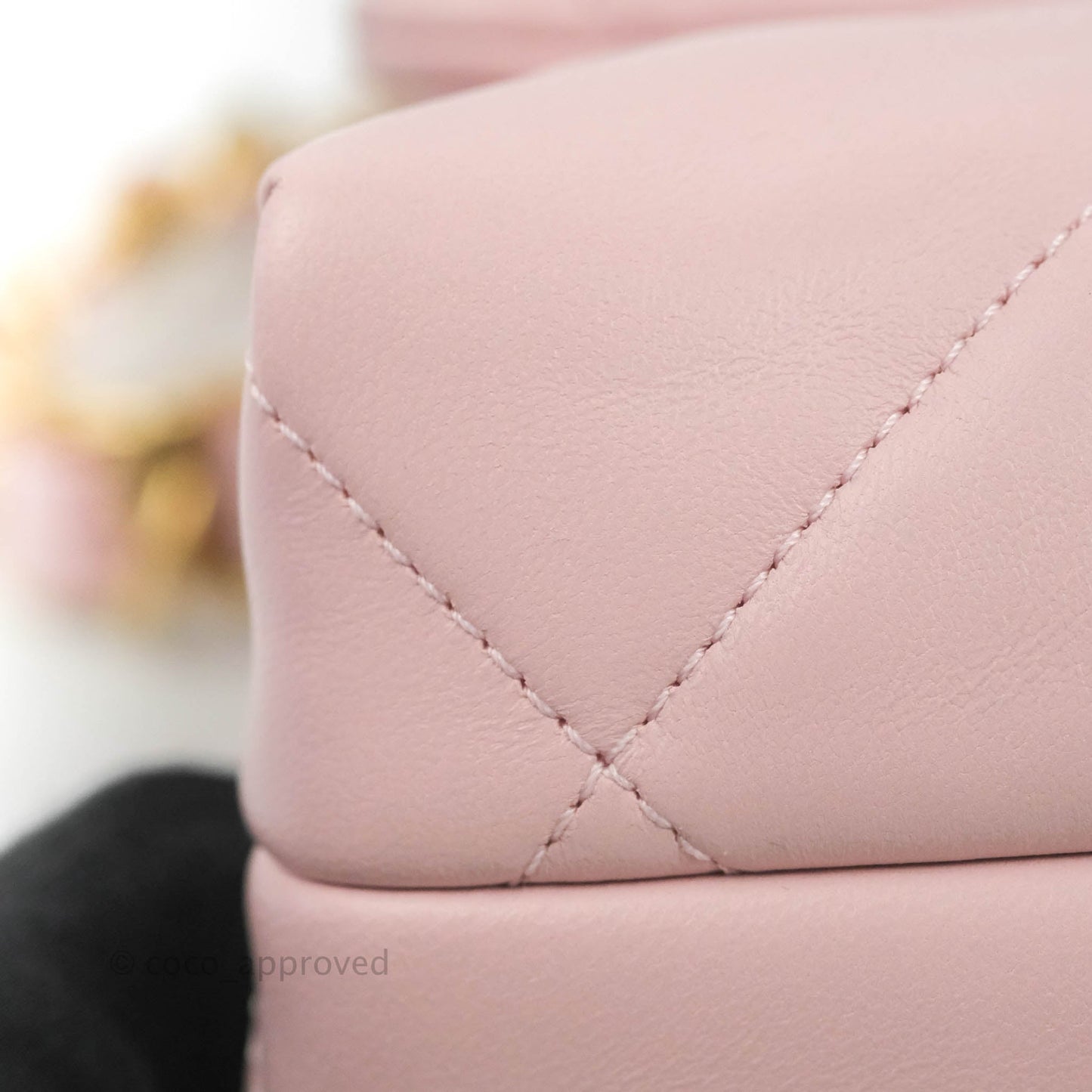 Chanel Small Flap Bag Light Pink Lambskin Aged Gold Hardware 22-23FW