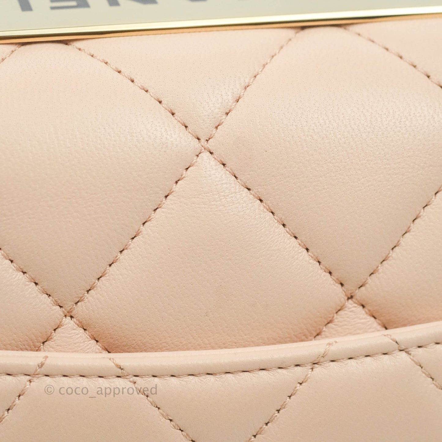 Chanel Trendy CC Small Light Beige Pink Lambskin Gold Hardware