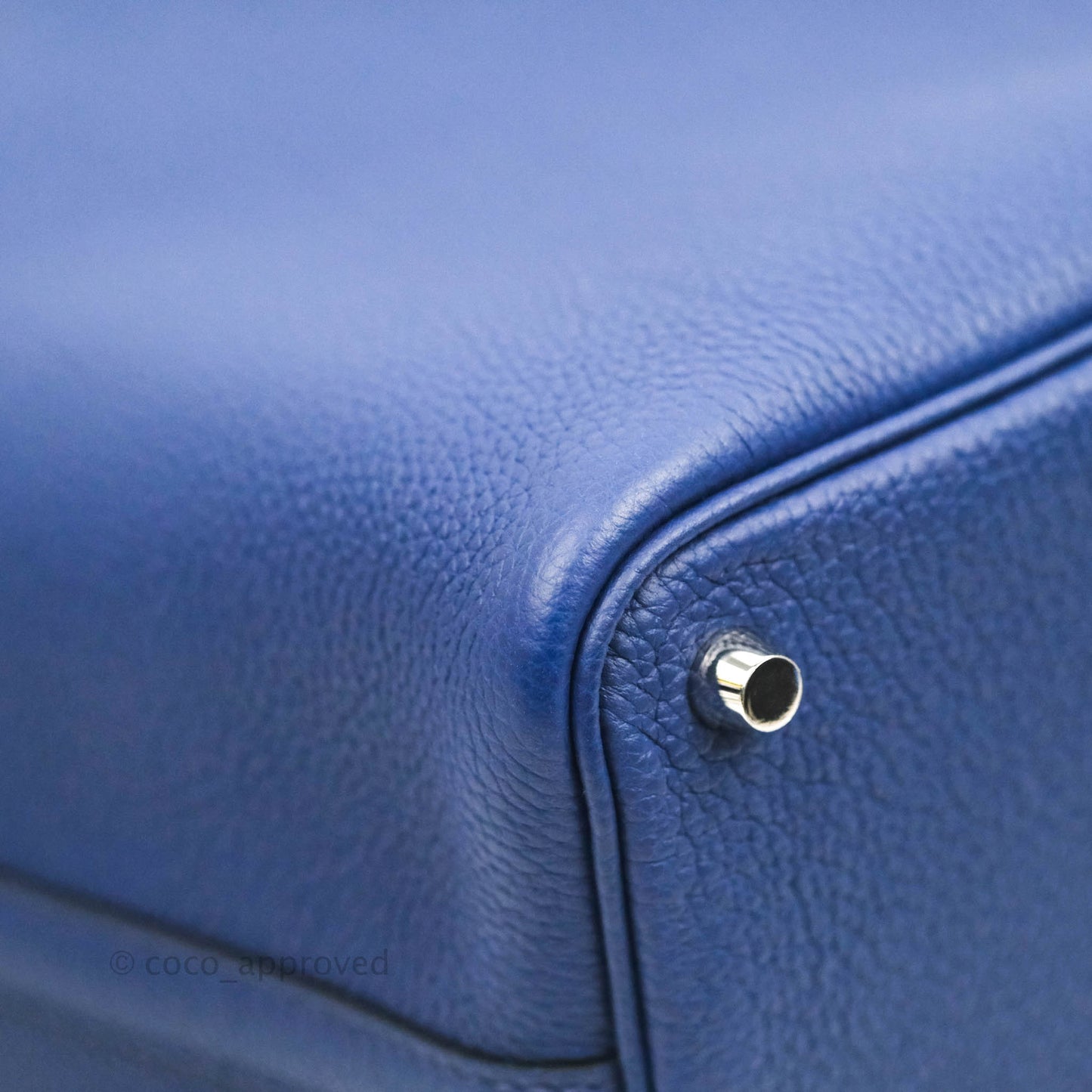 Hermès Picotin Lock 18 PM Bleu Saphir Clemence Palladium Hardware