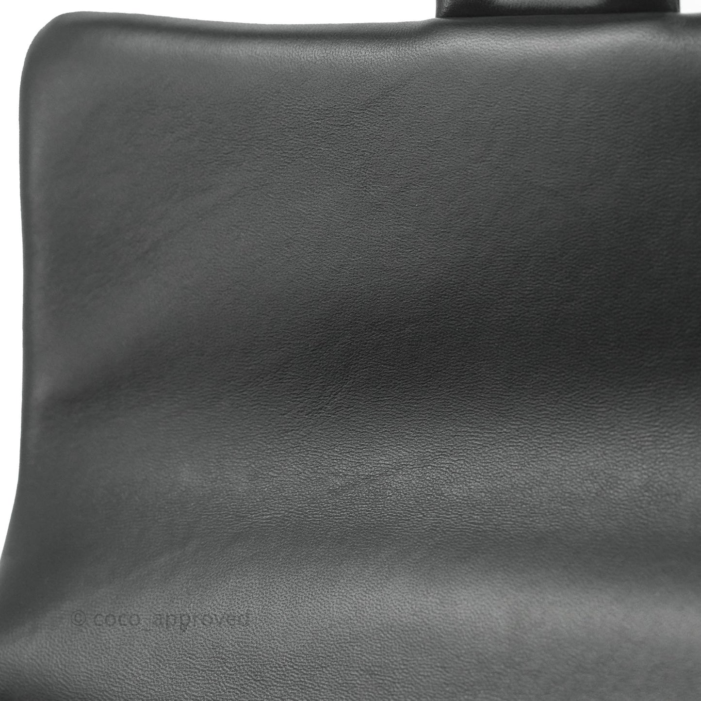 Chanel Quilted Large Resin Bi-Color Chain Flap Bag Black Lambskin