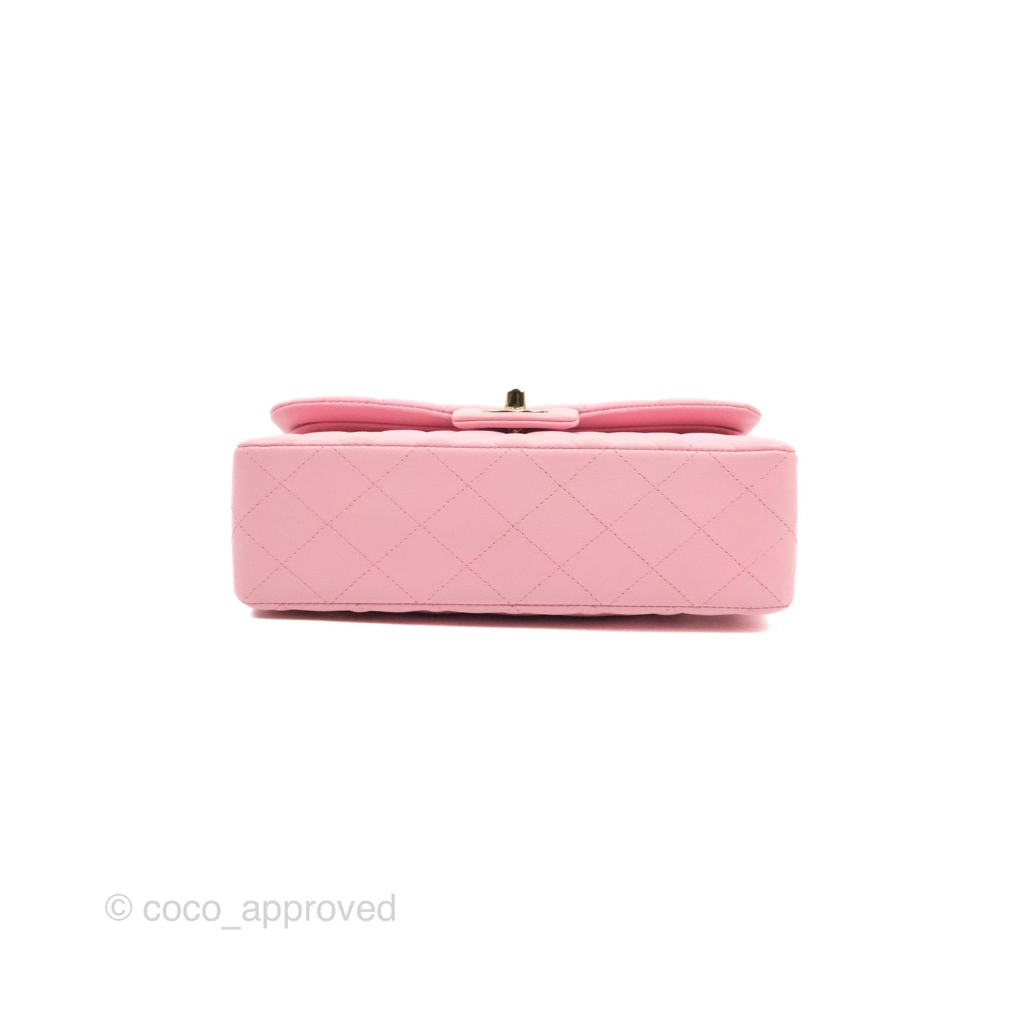 Chanel Small Classic Quilted Flap Pink Lambskin Gold Hardware