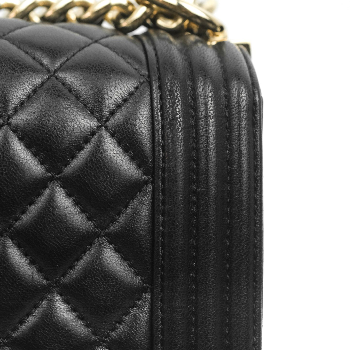 Chanel Quilted Medium Boy Black Gold Hardware
