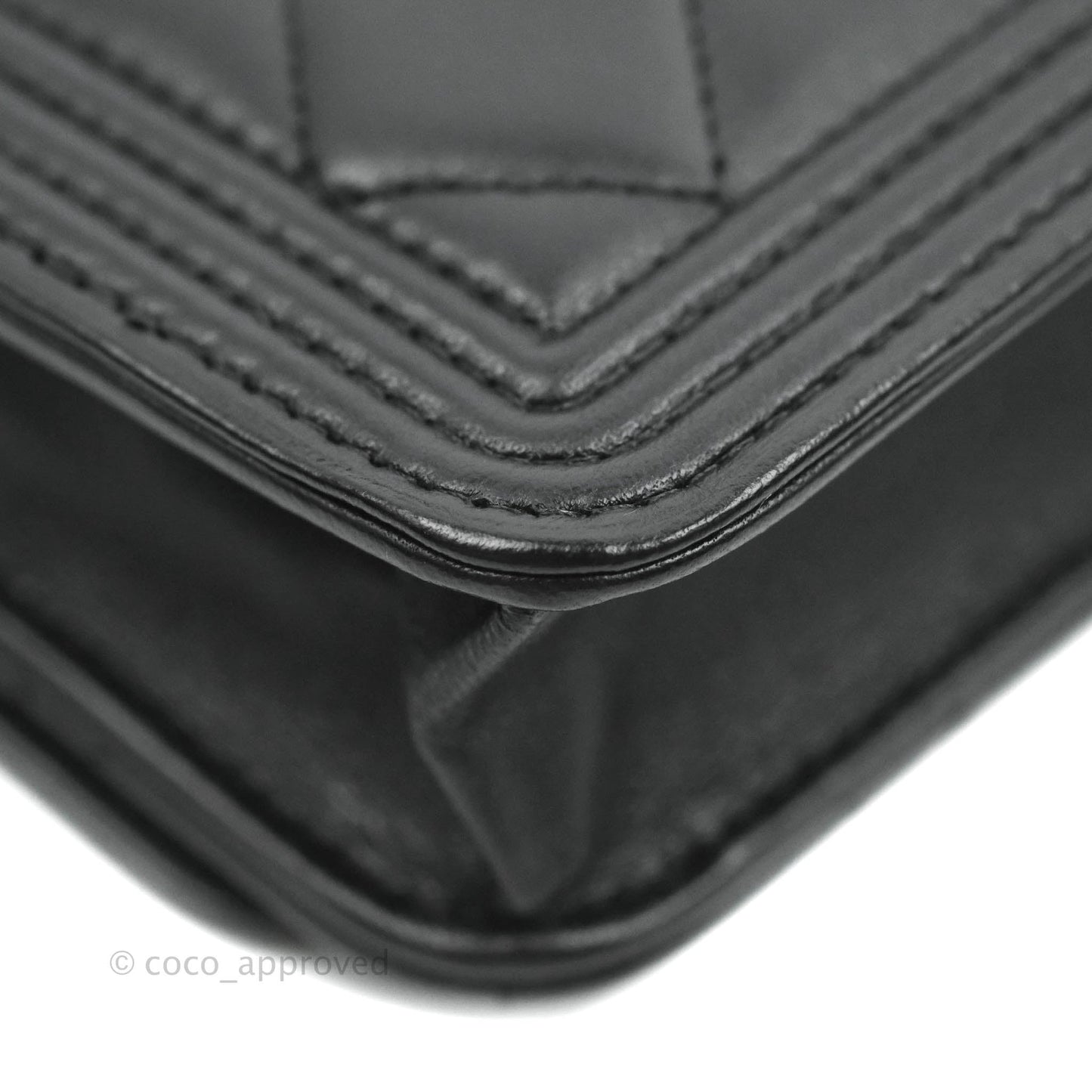 Chanel Boy Wallet on Chain WOC Black Lambskin Gold Hardware