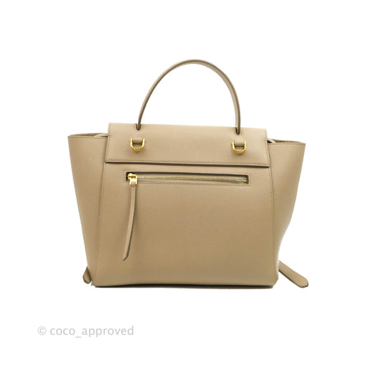 Celine Micro Belt Bag Light Taupe Grained Calfskin Gold Hardware