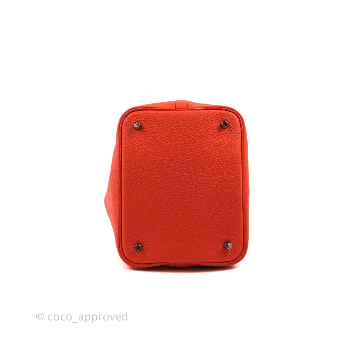 Hermès Picotin 22 Orange Clemence Palladium Hardware