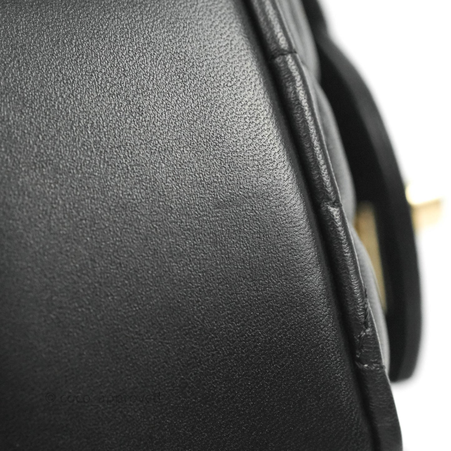 Chanel Large Heart Bag Black Lambskin Gold Hardware 22S