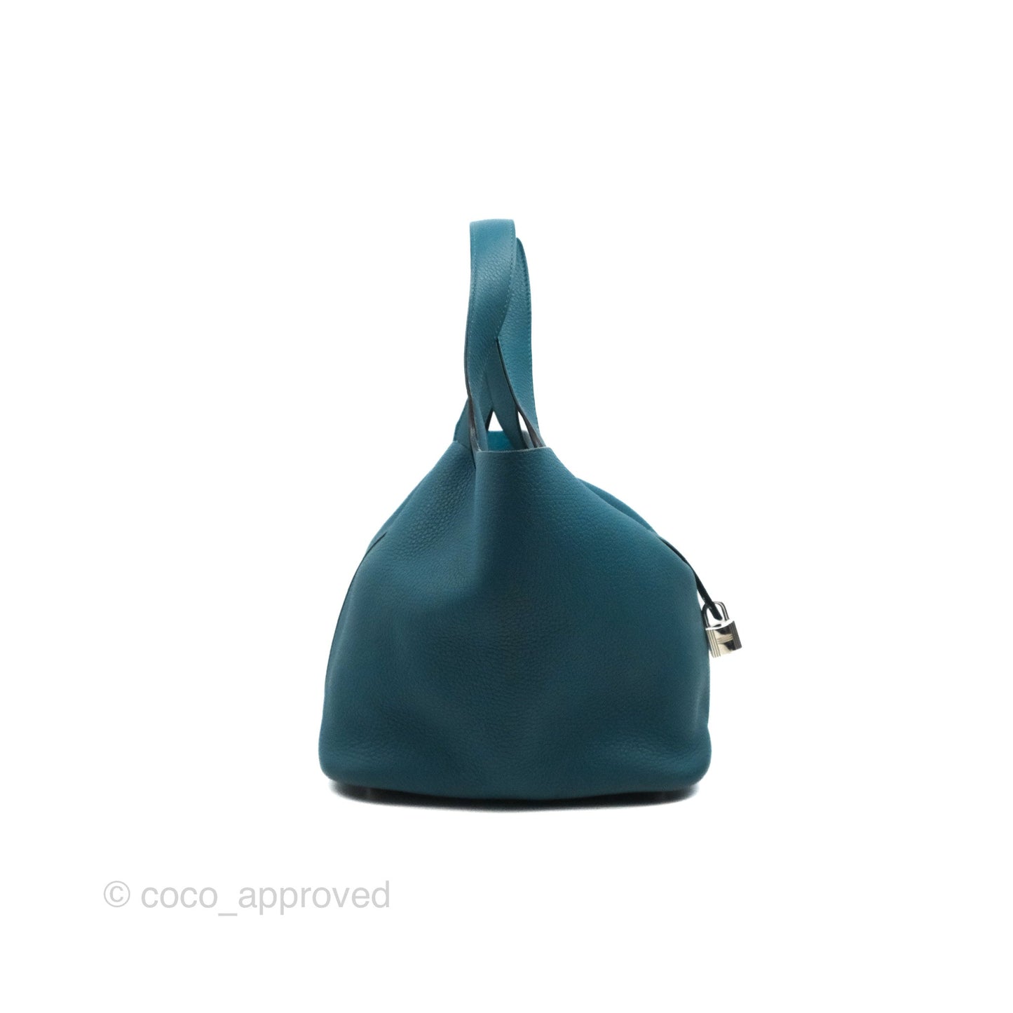 Hermès Picotin 22 Teal TM Palladium Hardware
