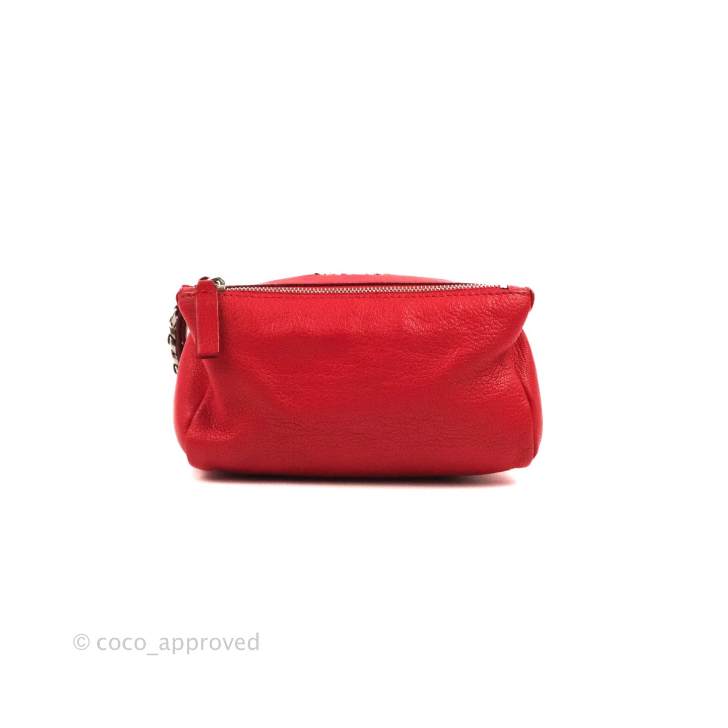 Givenchy Pandora Pouch Red Calfskin Silver Hardware