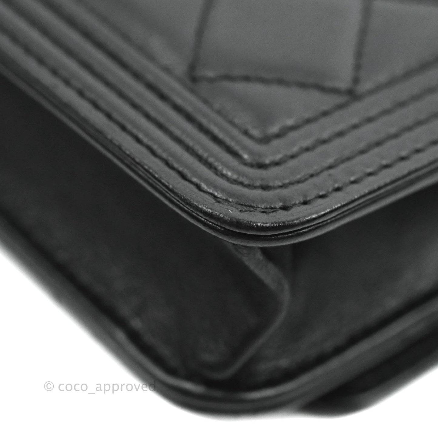 Chanel Boy Wallet on Chain WOC Black Lambskin Gold Hardware