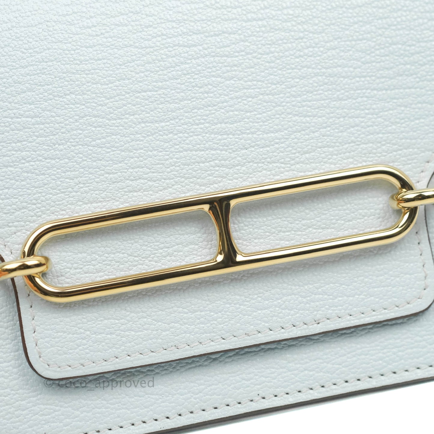 Hermès Roulis Slim Wallet Bleu Brume Gold Hardware
