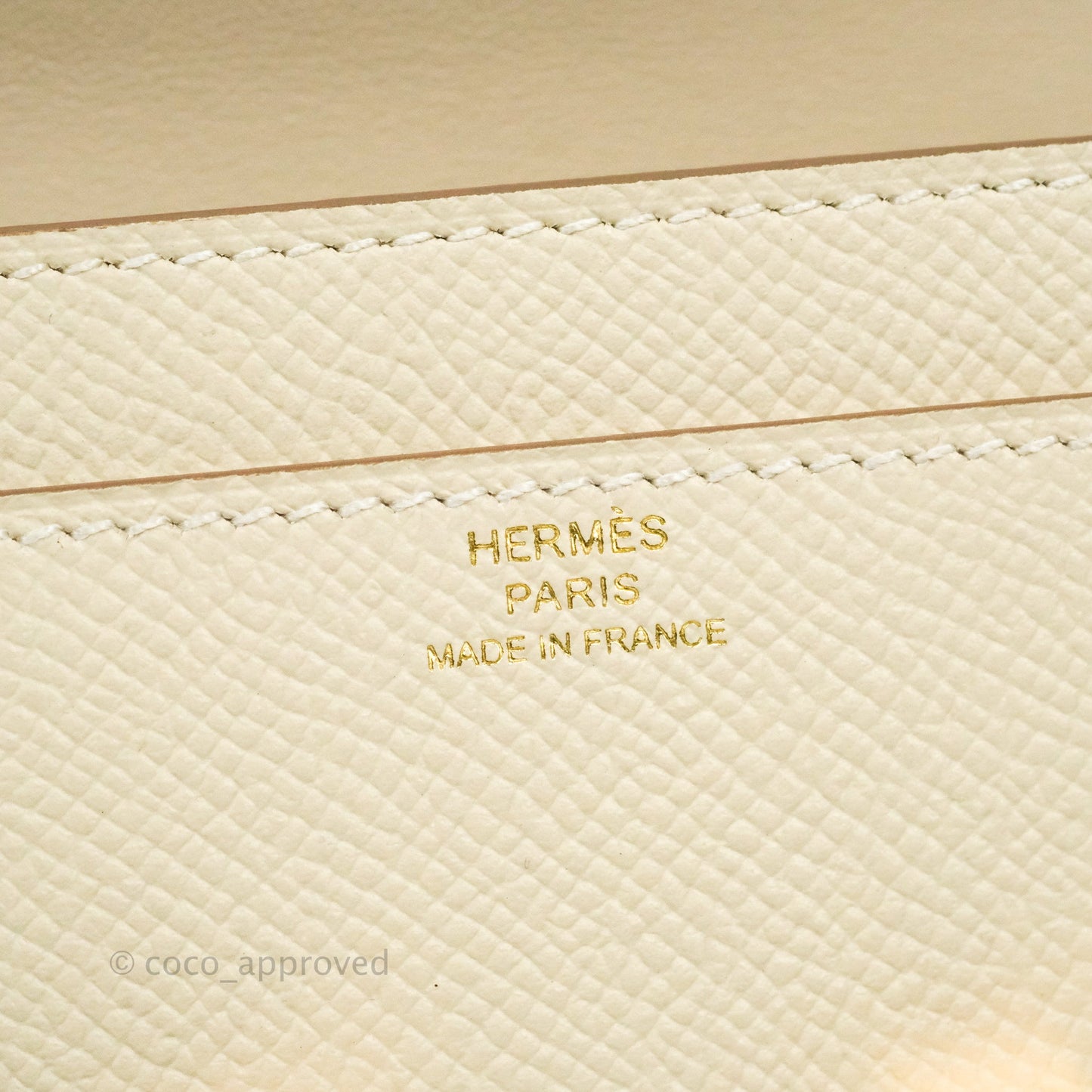 Hermès Constance Long To Go Wallet Craie Epsom Rose Gold Hardware