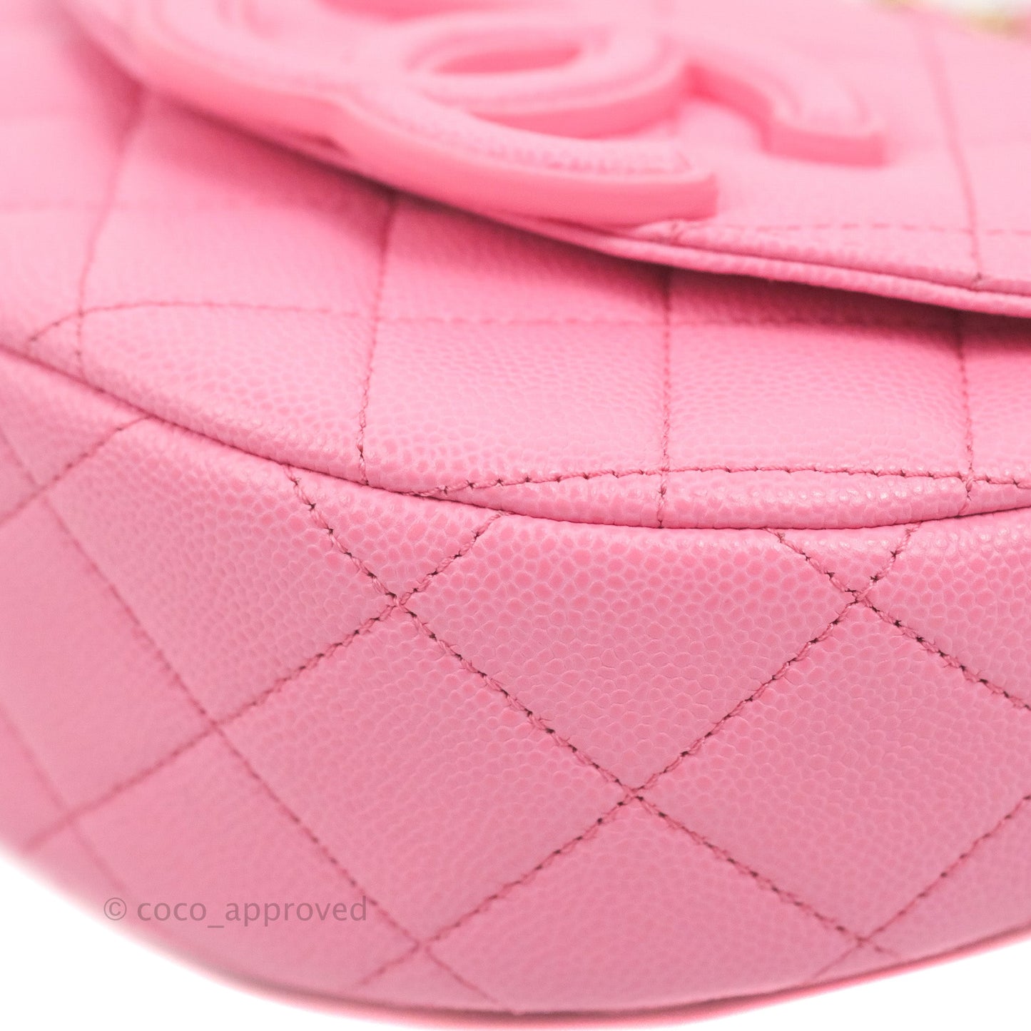 Chanel Mini Messenger Pink Caviar Bag 23P