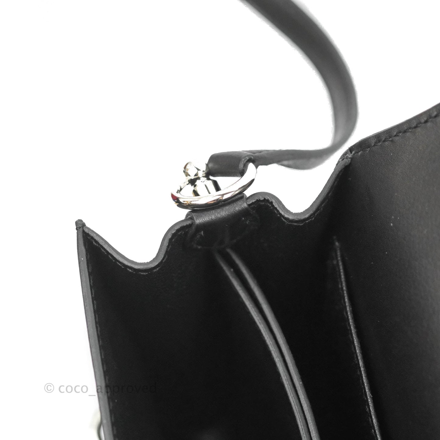 Hermès Roulis Mini 18 Black Swift Palladium Hardware