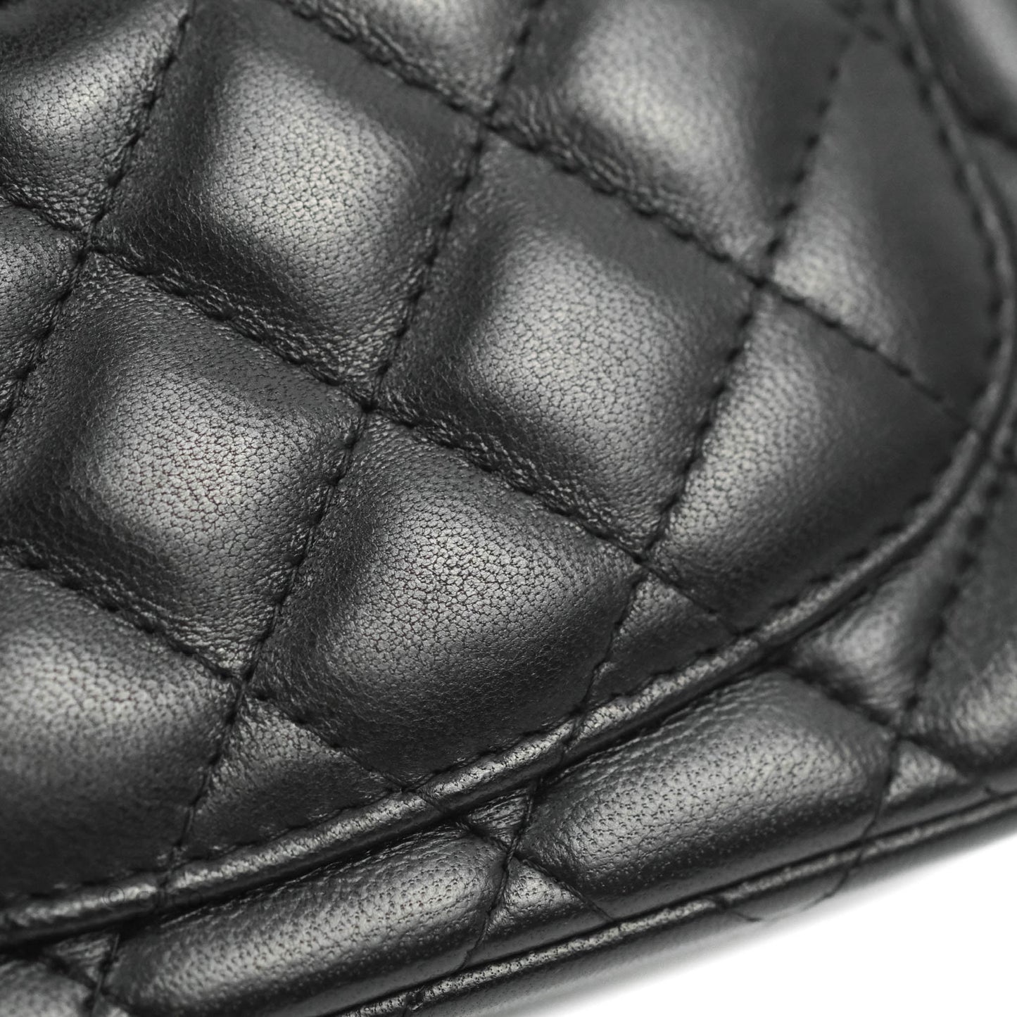 Chanel Mini Square Black Lambskin Gold Hardware