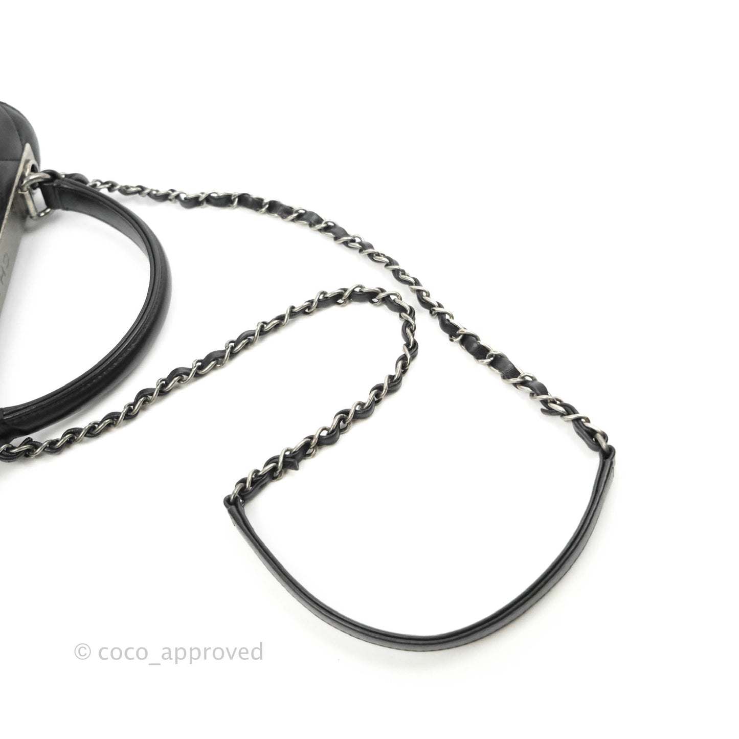 Chanel Small Trendy CC Black Lambskin Ruthenium Hardware