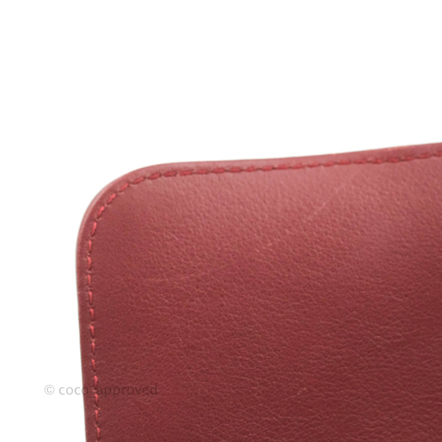 Chanel Small Statement Chevron Flap Bag Burgundy Lambskin Gold Hardware