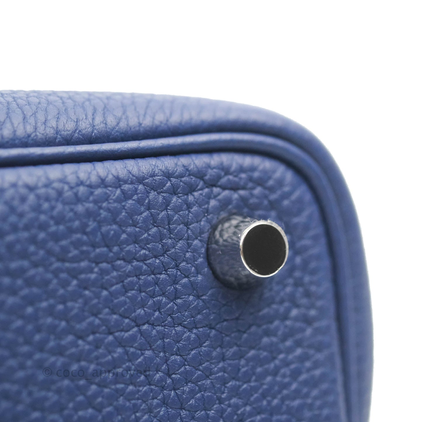 Hermès Picotin Lock 18 PM Bleu Saphir Clemence Palladium Hardware
