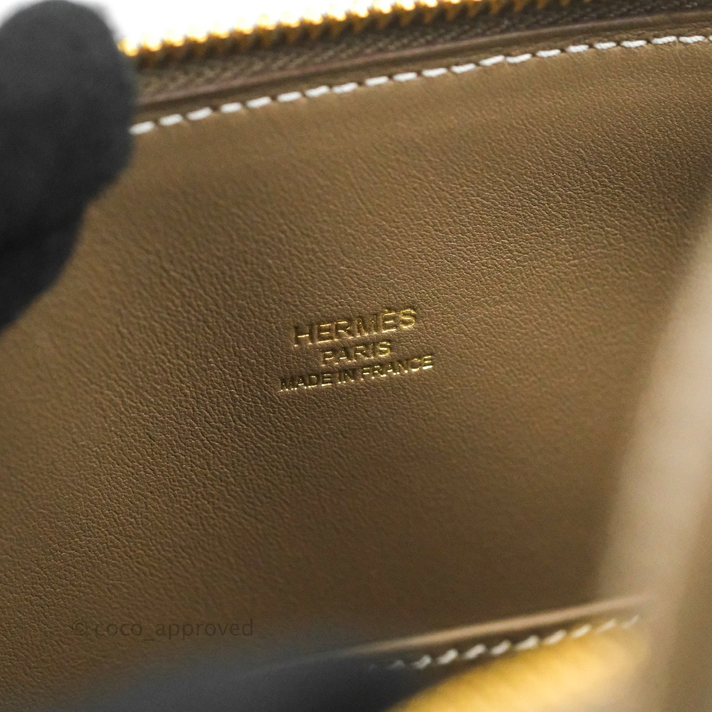 Hermès Bolide 1923 25 Etoupe Epsom Gold Hardware