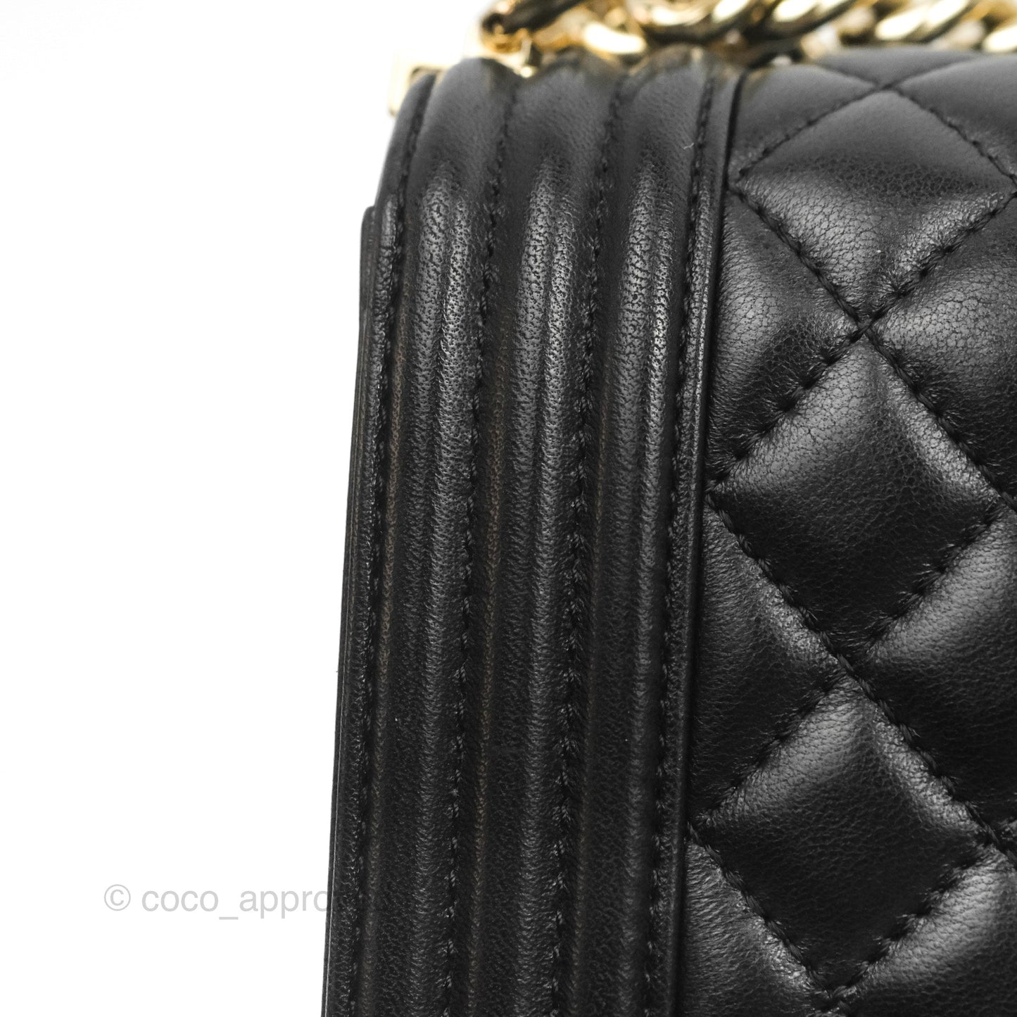 Chanel Quilted Medium Boy Black Gold Hardware