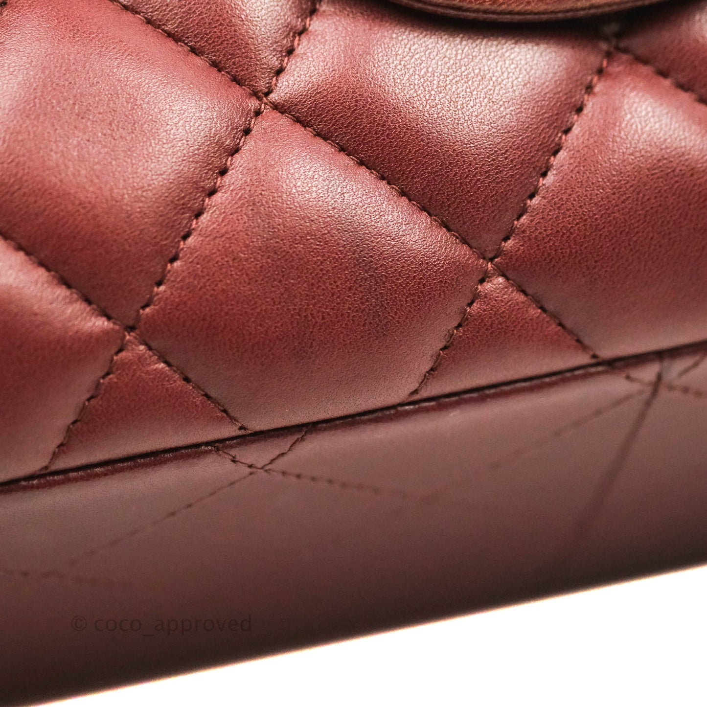 Chanel Jumbo Double Flap Burgundy Lambskin Gold Hardware