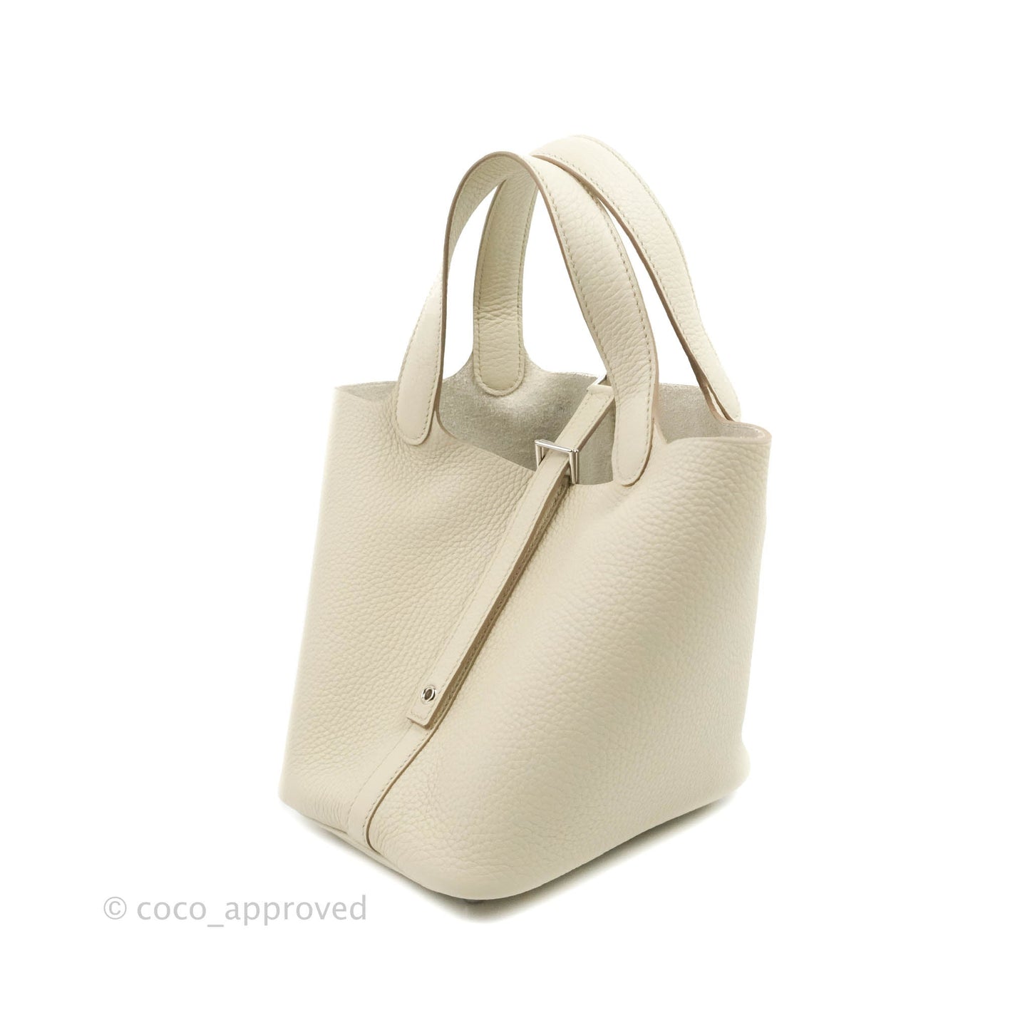 Hermès Picotin Lock 18 PM Beton 8L Clemence Palladium Hardware