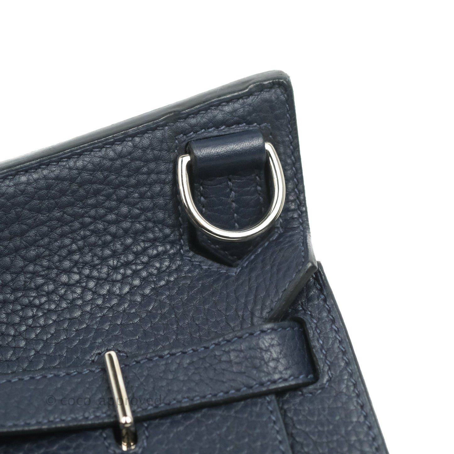 Hermes Jypsiere 28 Togo Midnight Blue Palladium Hardware