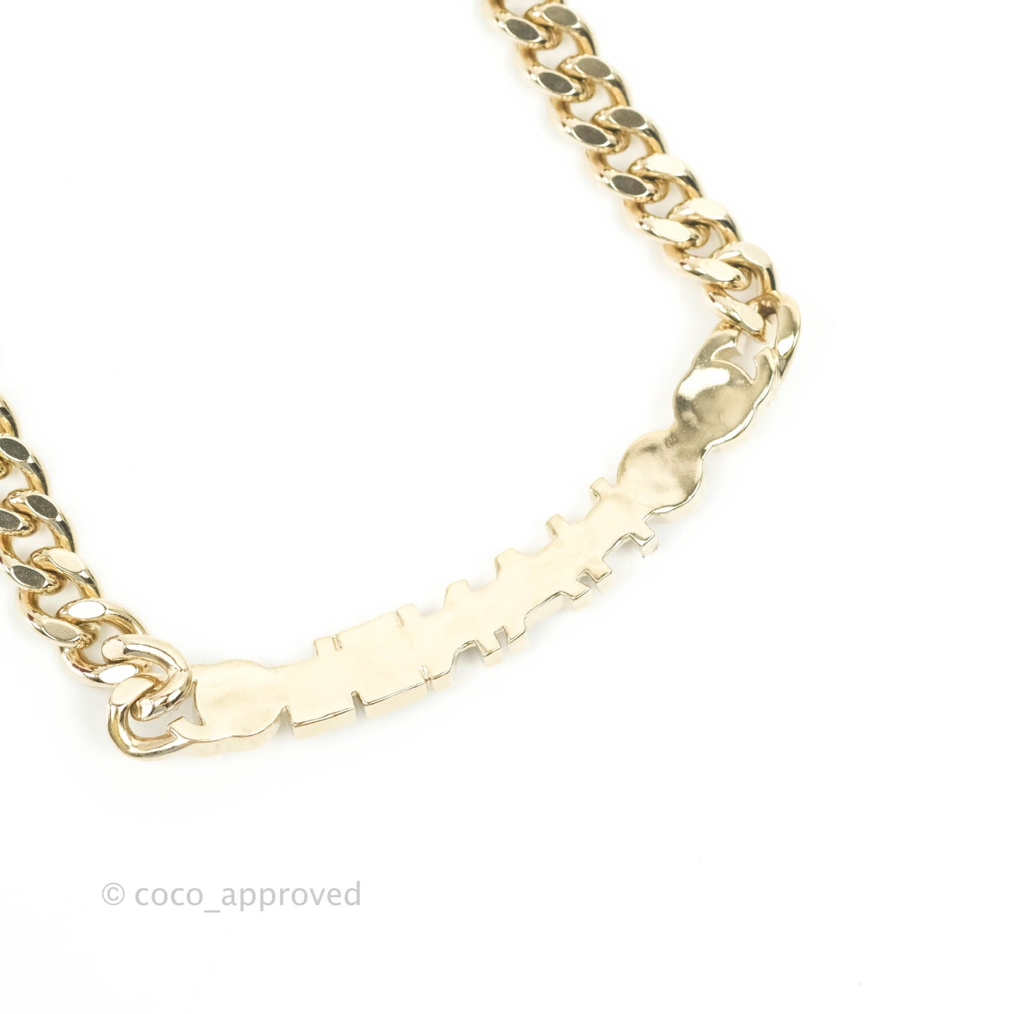 Chanel CC Black Gold Chain Choker 22S