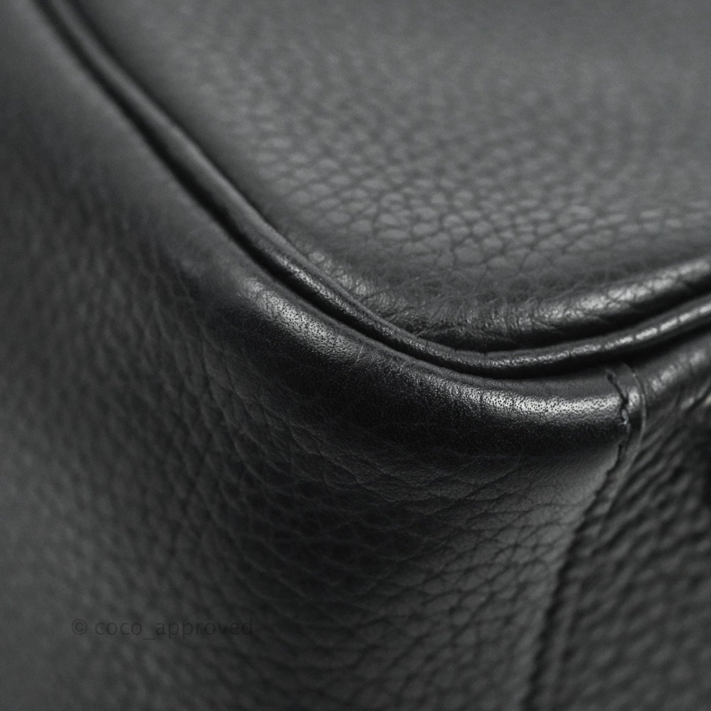 Hermès Lindy 30 Black Clemence Palladium Hardware