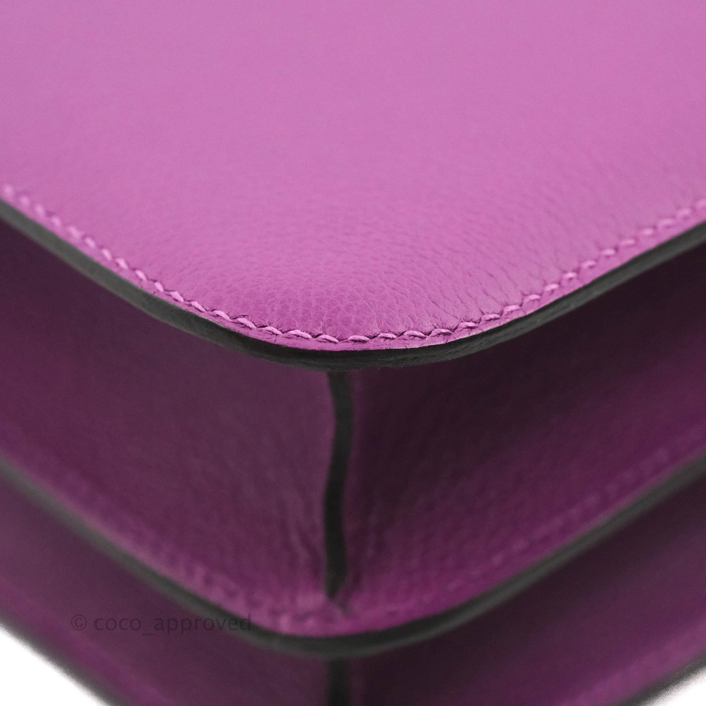 Hermès Constance 24 Anemone Evercolor Palladium Hardware
