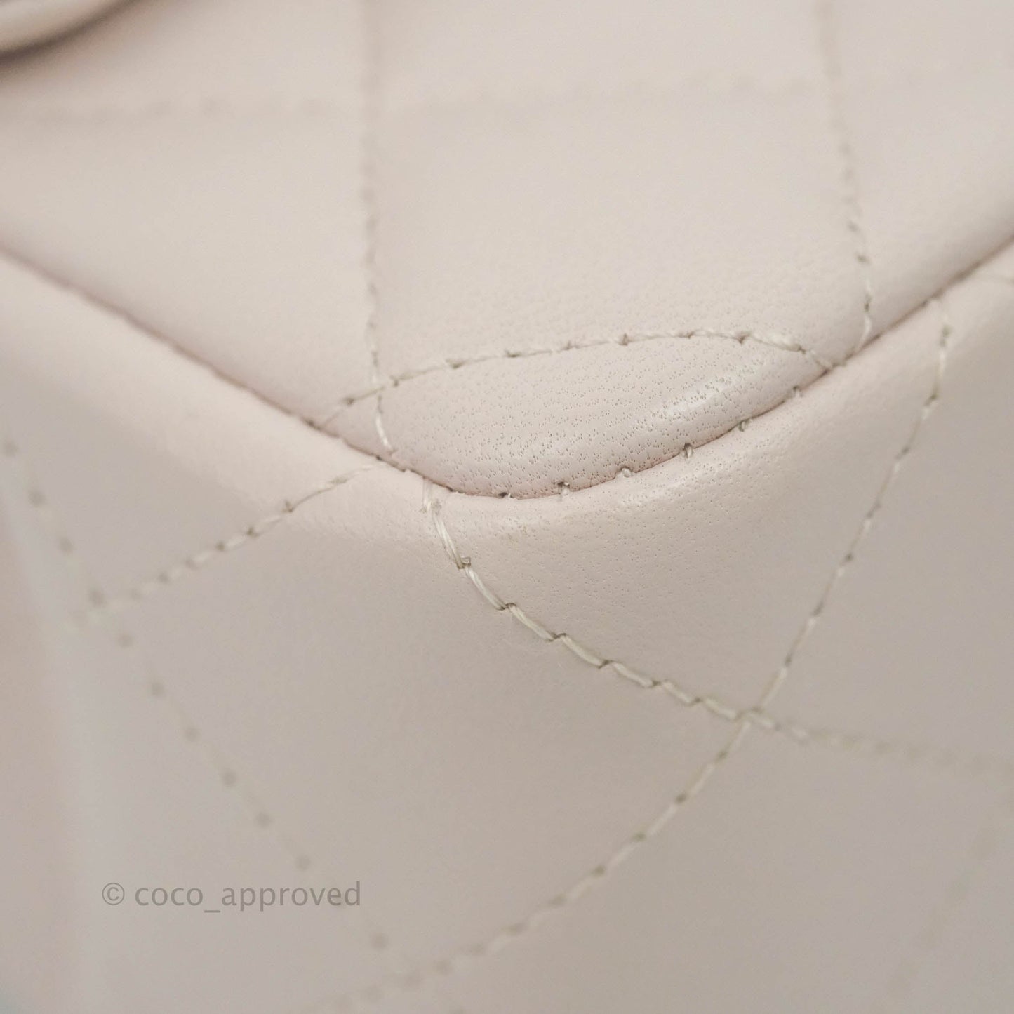 Chanel Quilted Mini Rectangular Light Lilac Lambskin Silver Hardware