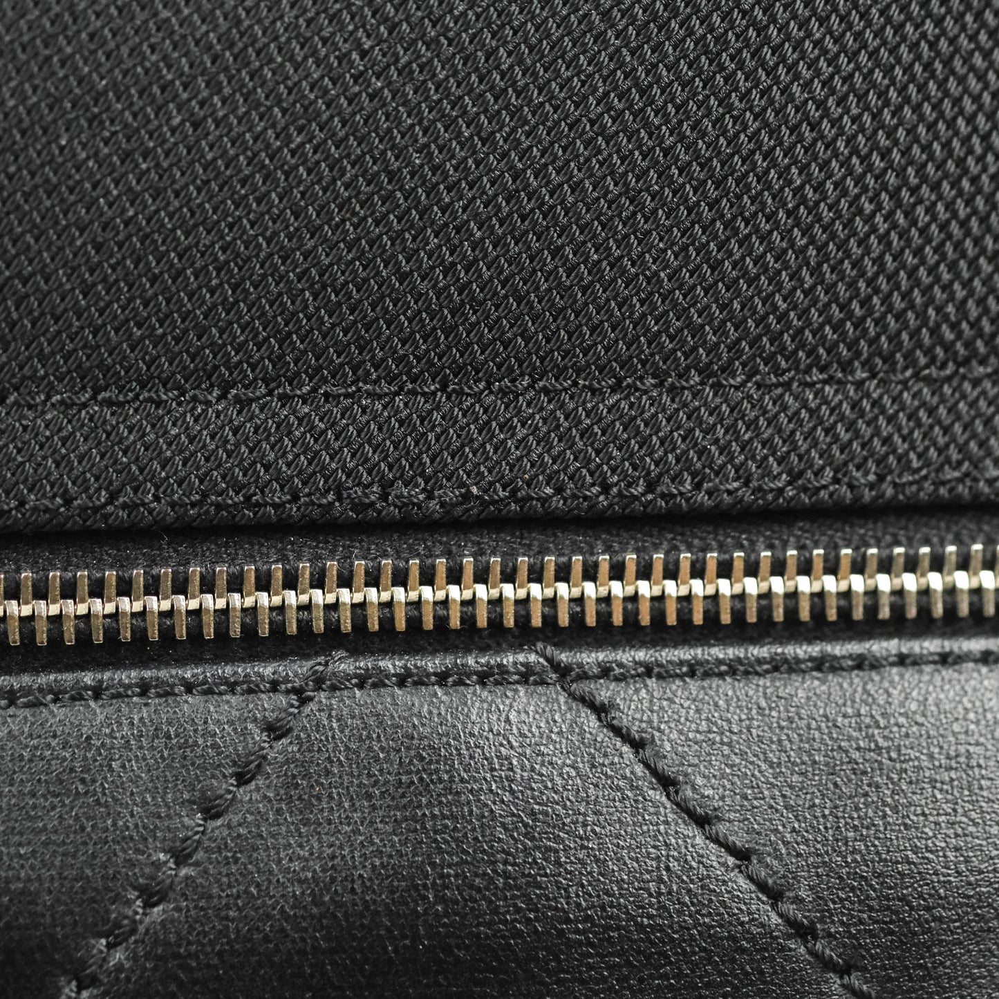 Chanel Quilted Large Paris Biarritz Tote Black Coated Canvas